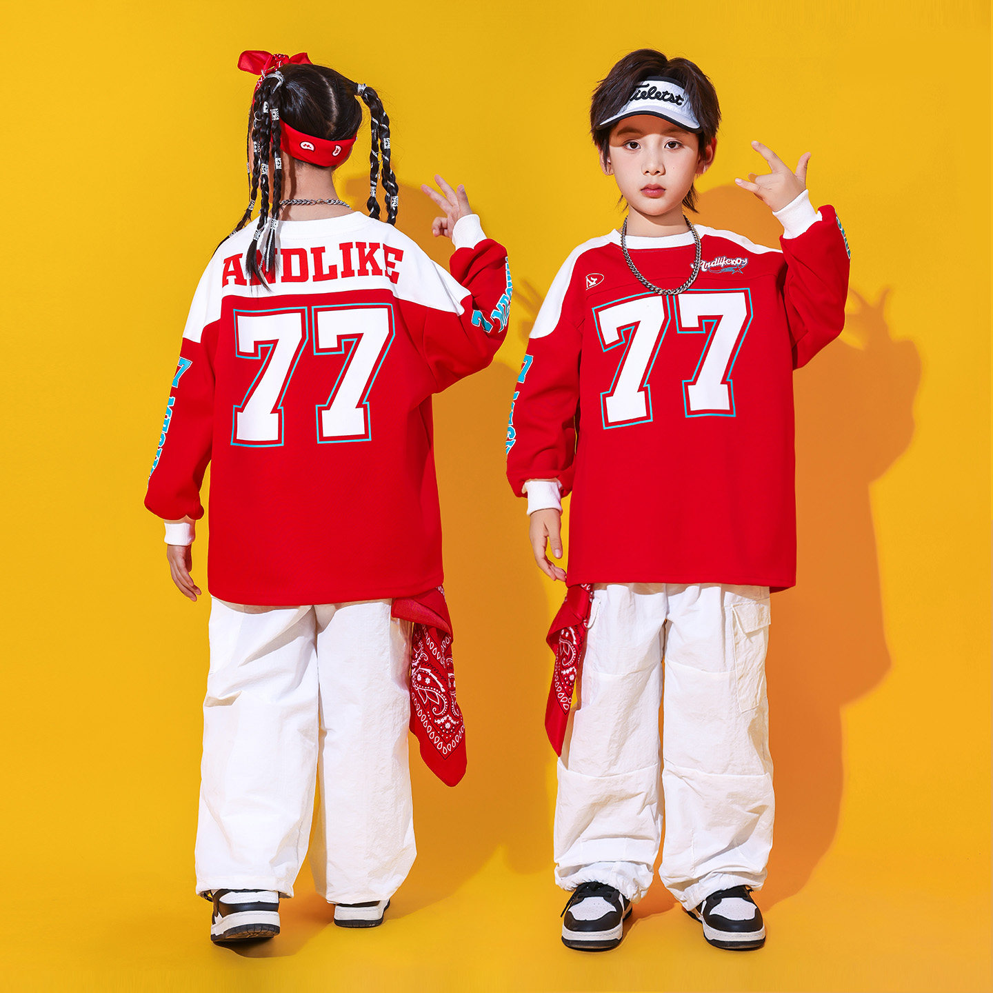 街舞儿童潮服酷帅套装少儿炸街hiphop服装小学生运动会开幕式服饰,淘宝优惠券,粉丝福利购,淘宝优惠卷