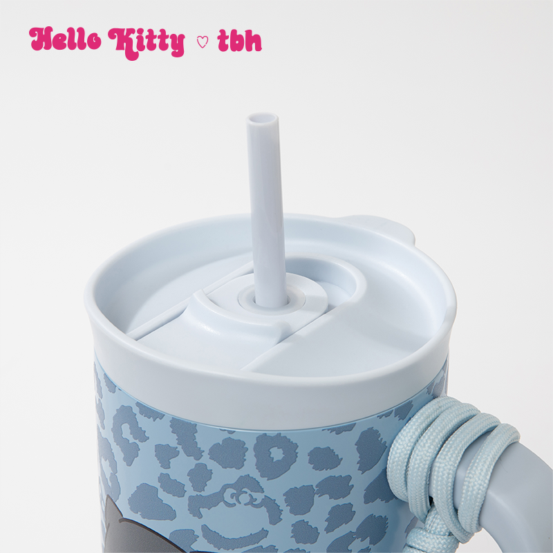 tbh野兽派家居三丽鸥Hello Kitty巨无霸保温杯吸管杯不锈钢保冷杯 - 图2