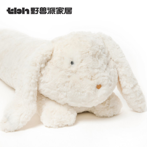 tbh野兽派家居月宫折桂月兔长条抱枕女生睡觉夹腿玩偶毛绒玩具 - 图0
