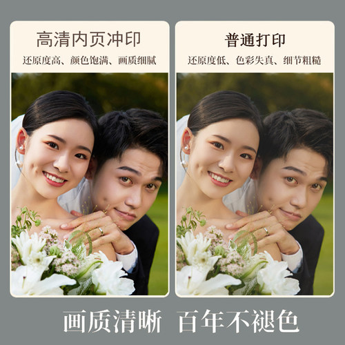 洗做成影楼相册定制作水晶本高端写真宝宝纪念册结婚纱照片书儿童 - 图2
