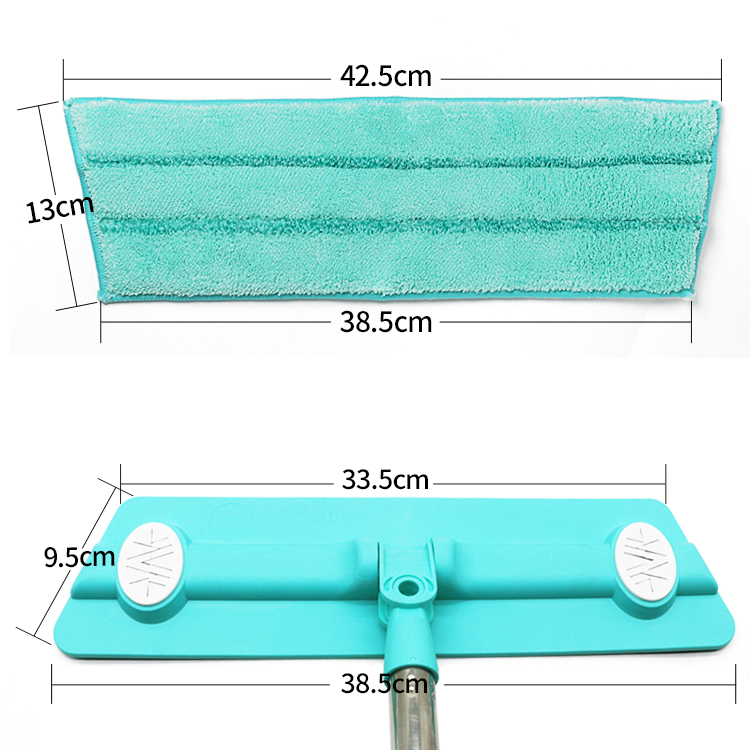 妙洁魔净平板拖把干湿两用型木地板专用家用旋转懒人拖把轻巧铝杆-图2
