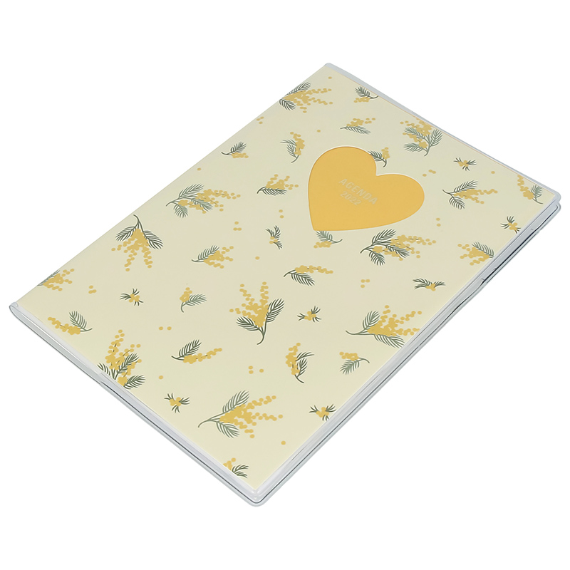 【特惠2折】MARKS 2022年手帐镂空桃心烫金钻石封面月记B6彩页收支管理记事本日程本学生通用少女简约 - 图1