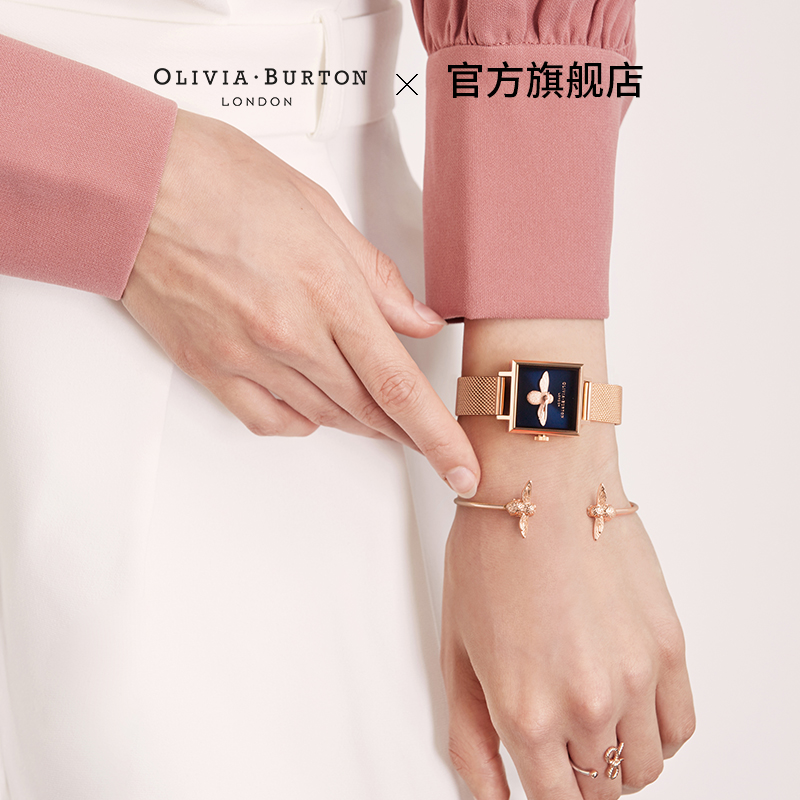 OliviaBurton手表女 小众轻奢3D蜜蜂女款手表 正品礼物 OB手表女 - 图3