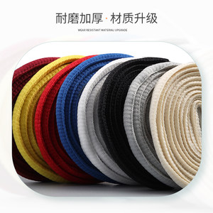 运动鞋篮球鞋鞋带绳男女适配斯凯奇欧文6六5 4乔丹半圆形黑色白色