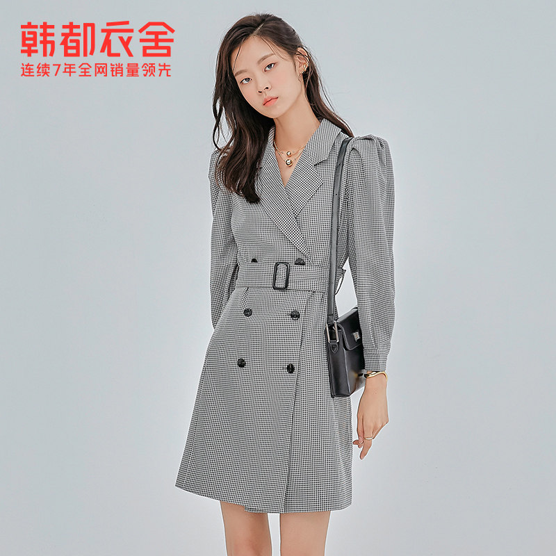 韩都衣舍outlets秋装新款女连衣裙 韩都衣舍outlets店连衣裙