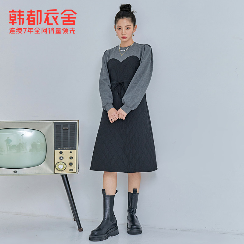 韩都衣舍outlets2021秋季小连衣裙 韩都衣舍outlets店连衣裙