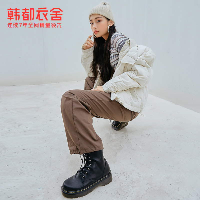 韩都衣舍outlets冬新款韩版羽绒服 韩都衣舍outlets店羽绒服