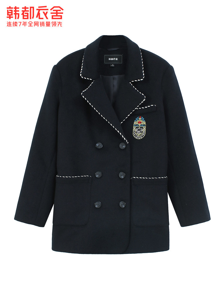 韩都衣舍outlets秋装新款宽松长袖 韩都衣舍outlets店西装