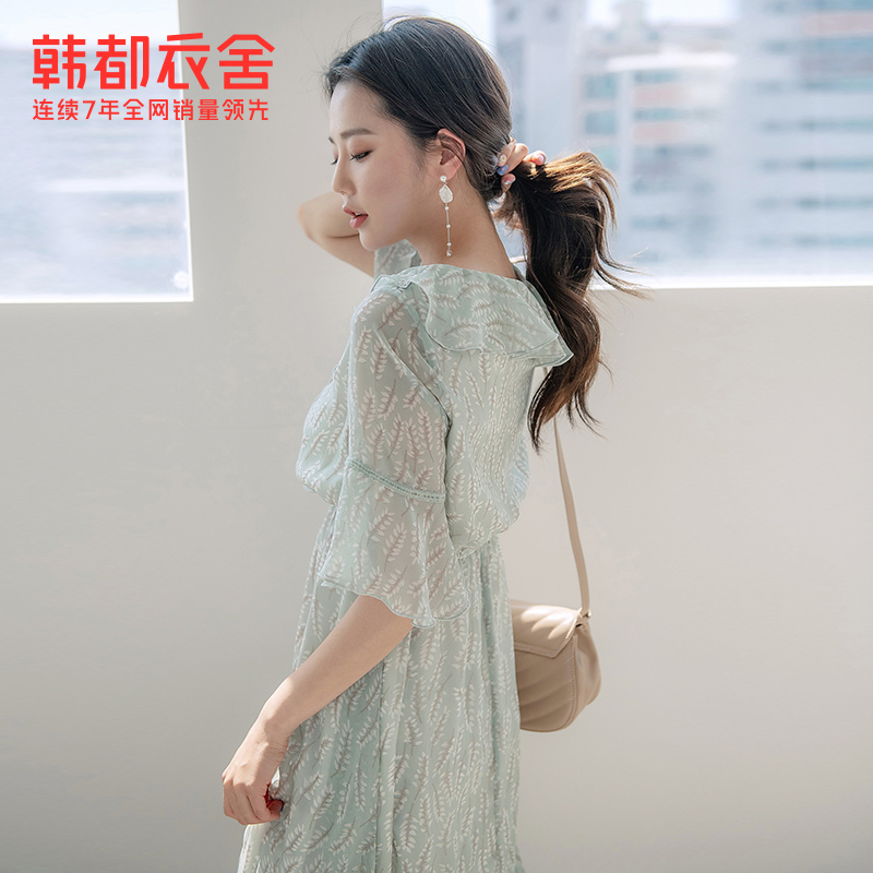 韩都衣舍outlets韩版夏装筱连衣裙 韩都衣舍outlets店连衣裙