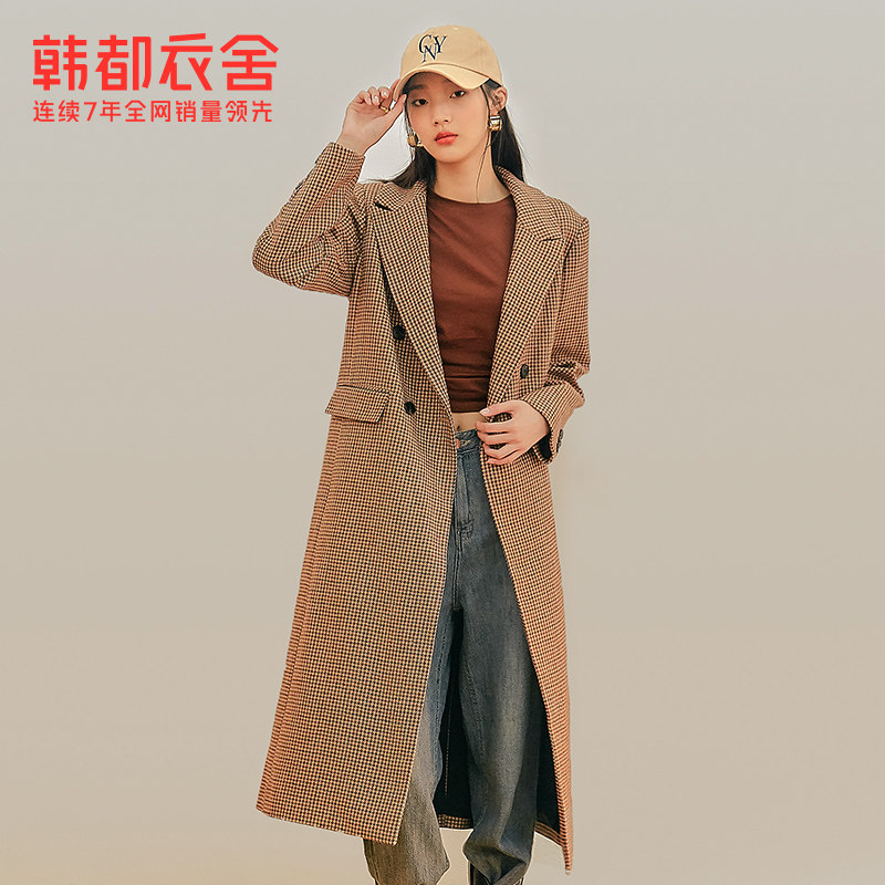 韩都衣舍outlets春季新款呢子大衣 韩都衣舍outlets店毛呢外套