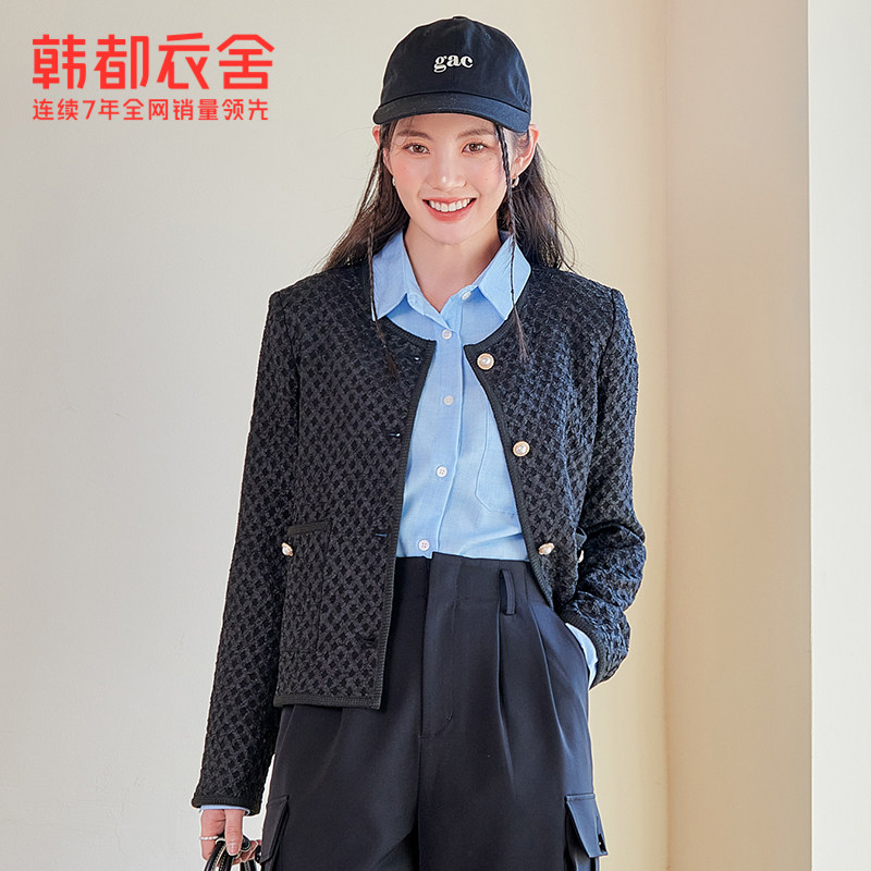 韩都衣舍outlets立体感炸街外套女 韩都衣舍outlets店短外套