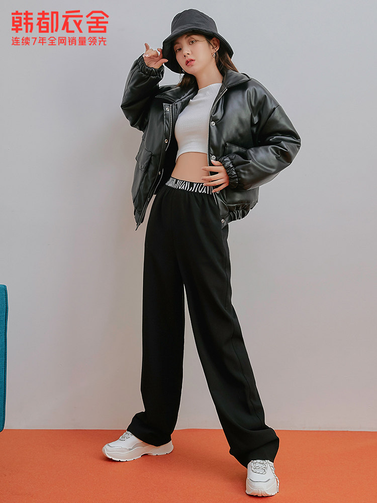 韩都衣舍outlets秋新松紧腰显瘦 韩都衣舍outlets店休闲裤