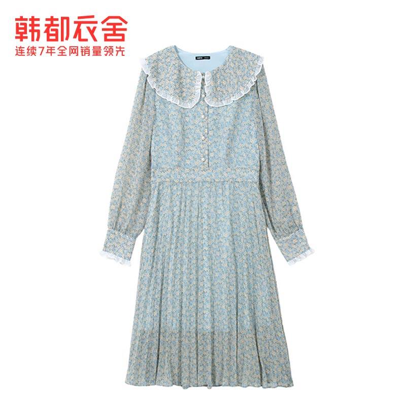 韩都衣舍outlets秋新款韩版连衣裙 韩都衣舍outlets店连衣裙