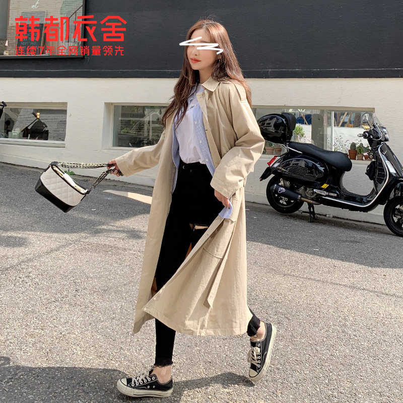 韩都衣舍outlets2020秋冬新款风衣 韩都衣舍outlets店风衣