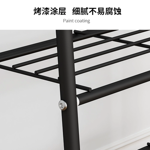 Подвесная вешалка для спальни не занимает место, чтобы приземлиться, сплошной и стабильной, может переместить вешалку с колесами с простым покрывающим стойкой.