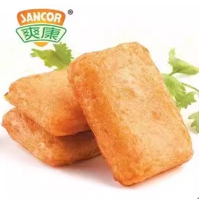 爽康鱼豆腐五香味孜然味温州特产美食鱼板烧豆干零食散称500g零食 - 图0