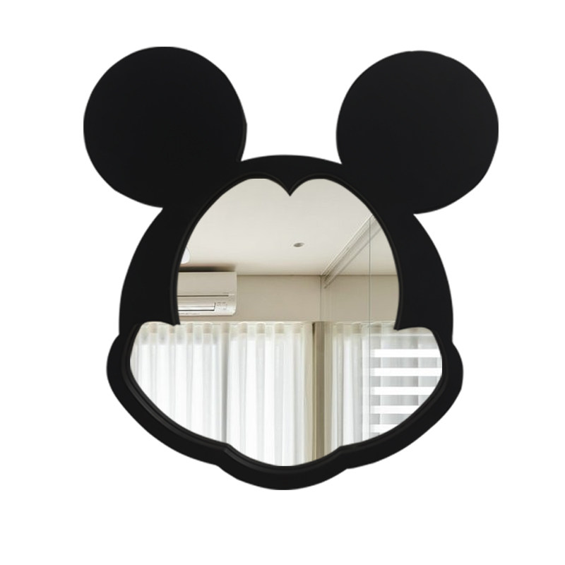 艺术米奇镜壁挂创意卫生间镜子现代背景墙装饰镜轻奢卧室化妆台镜,淘宝优惠券,粉丝福利购,淘宝优惠卷