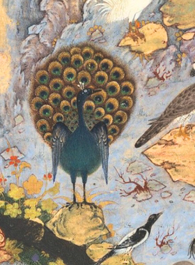 波斯细密画复古餐厅卧室装饰画