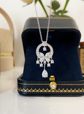 纯银高级感|轻奢花园蝴蝶项链