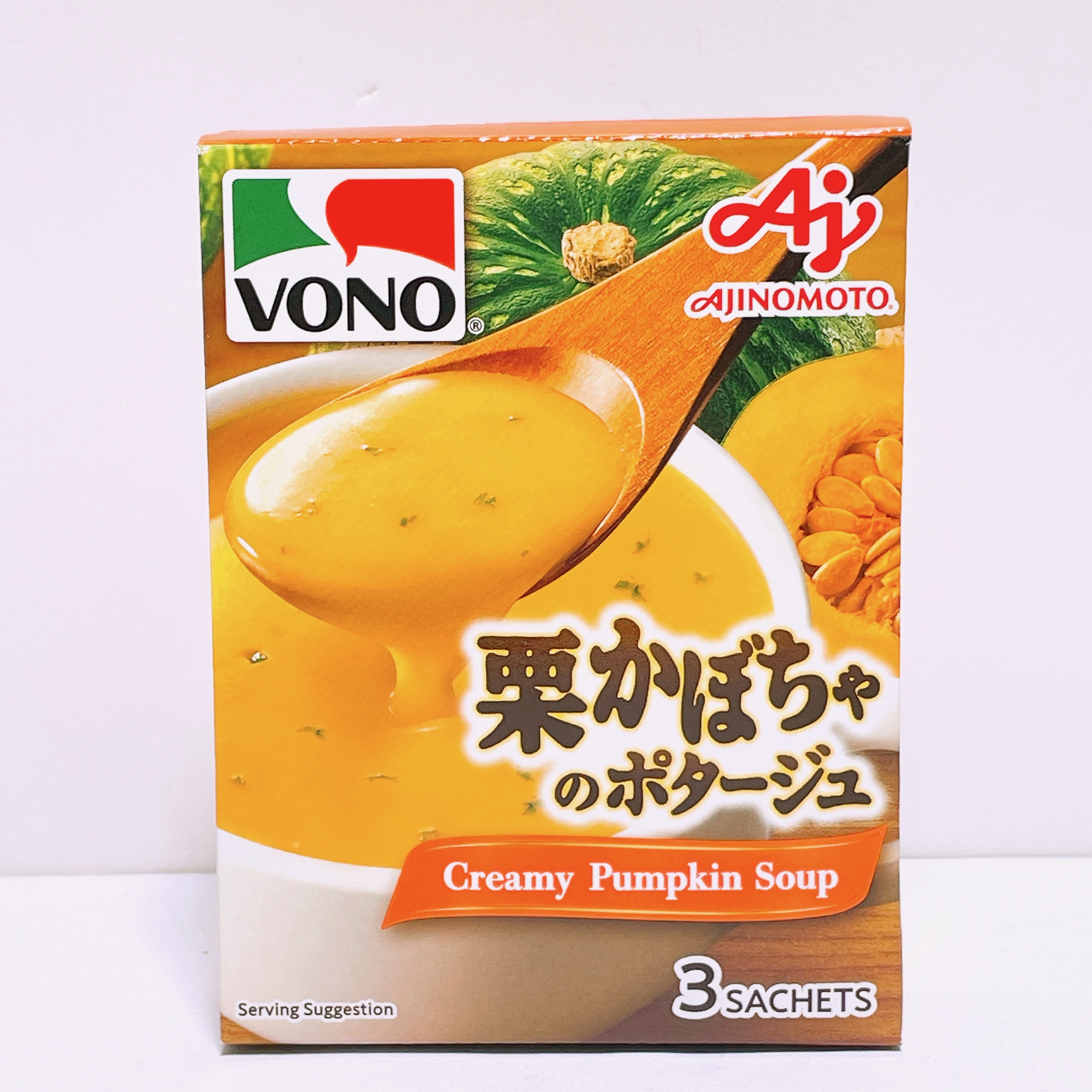 日本进口 味之素VONO奶油土豆/南瓜/玉米汤粉包方便冲泡即食临期