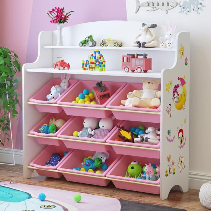 儿童玩具收纳架宝宝归纳整理柜家用客厅大容量置物架多层绘本书架