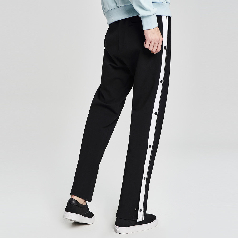 马克华菲男2018春撞色条纹休闲裤 马克华菲outlets店休闲裤