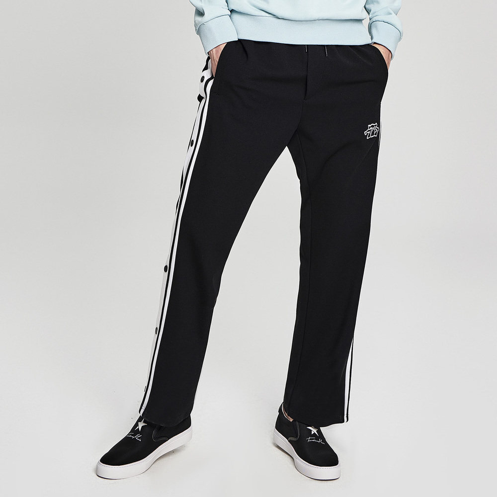 马克华菲男2018春撞色条纹休闲裤 马克华菲outlets店休闲裤