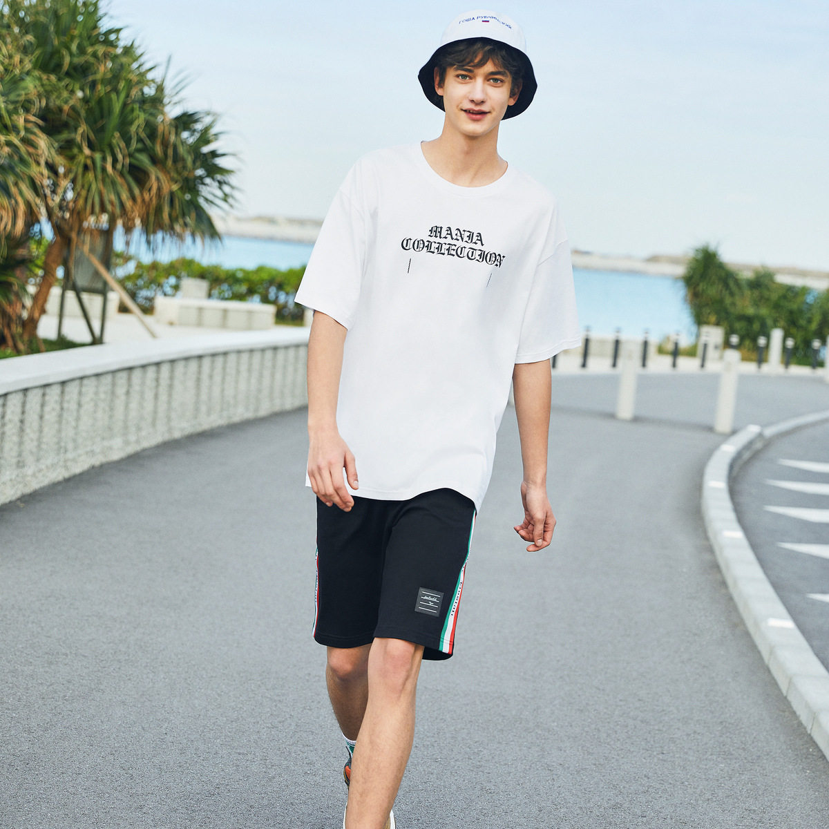 马克华菲嘻哈男夏季新款刺绣t恤 马克华菲outlets店T恤