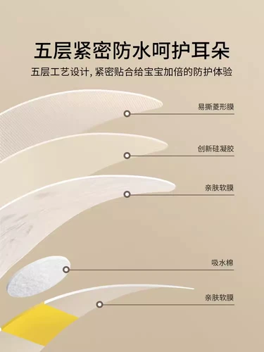 Средство детской гигиены для новорожденных для ушей, детские ушные наклейки для мытья головы подходит для мужчин и женщин, защита ушей