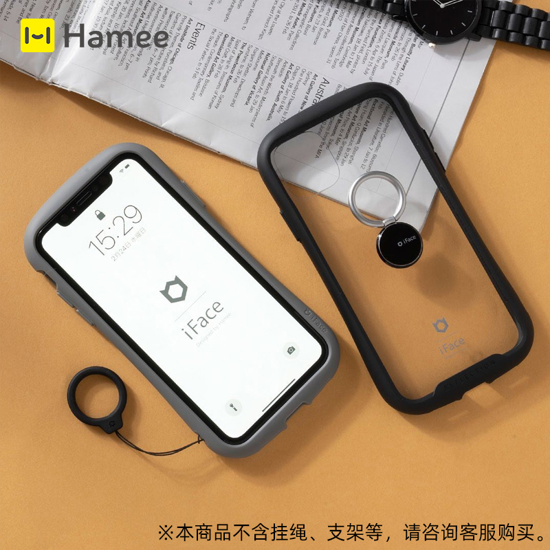 适用于苹果iPhone13mini日本Hamee正版iFace小蛮腰透明钢化玻璃防摔手机壳 - 图2