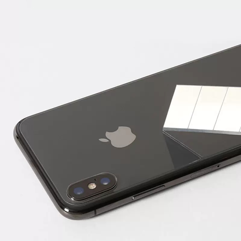 适用苹果iPhoneX手机黑边透明后膜 Hamee不套壳钢化玻璃防摔背膜-图1