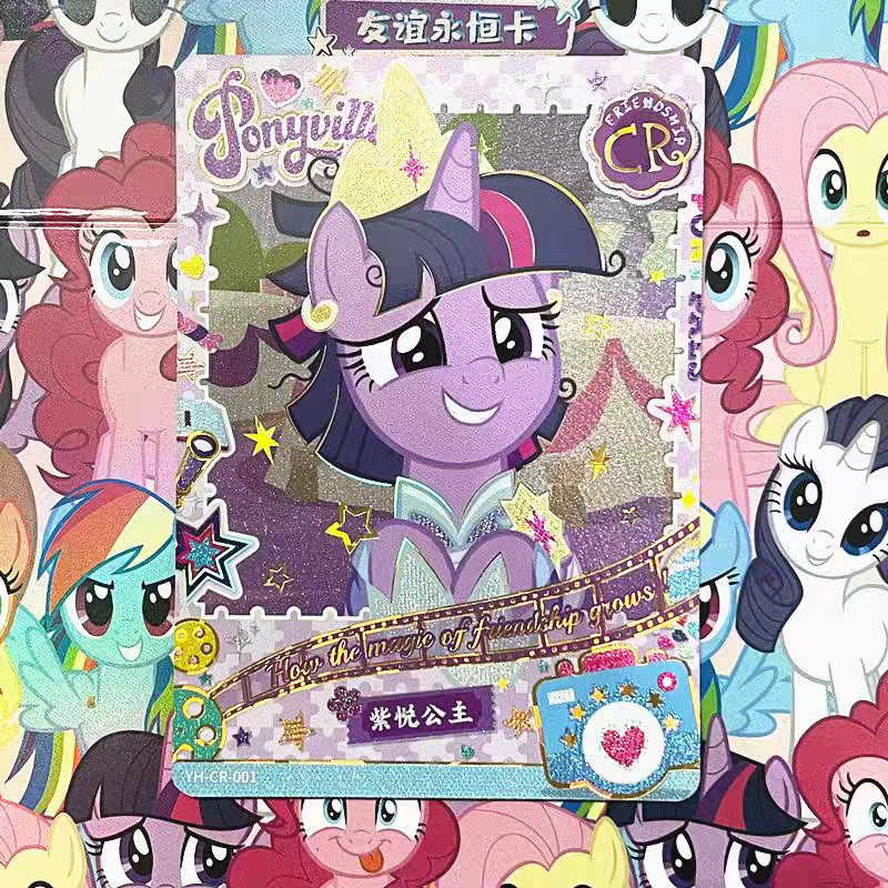 Карточная игра My Little Pony Карта веселья Тенью Пакет Черная задняя Карта CR Карта Must Win Пакет Pinkie Rainbow Dash CR Продается одинаокво