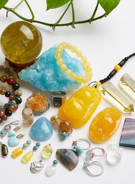 晶世繁华碧玺南红超七吊坠项链