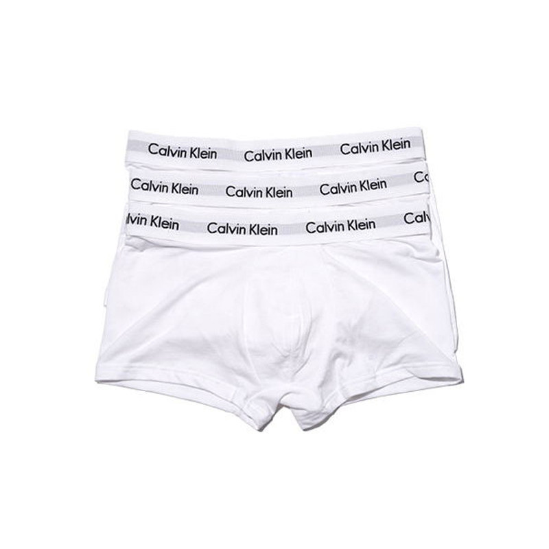 calvin klein 3条装棉弹平角裤 GINKGOES海外内裤