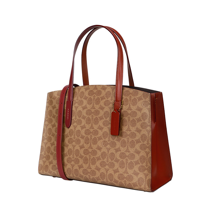 coach /蔻驰女士专柜款大号手提包 GINKGOES海外女士包袋