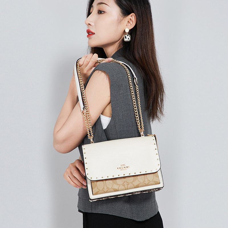 coach /蔻驰女士新款轻奢pvc女包 GINKGOES海外女士包袋