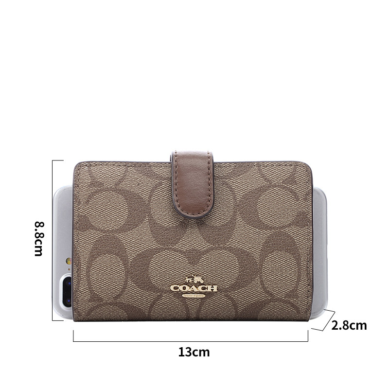 coach /蔻驰新款女士时尚c手拿包 GINKGOES海外钱包