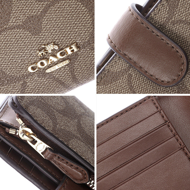 coach /蔻驰新款女士时尚c手拿包 GINKGOES海外钱包