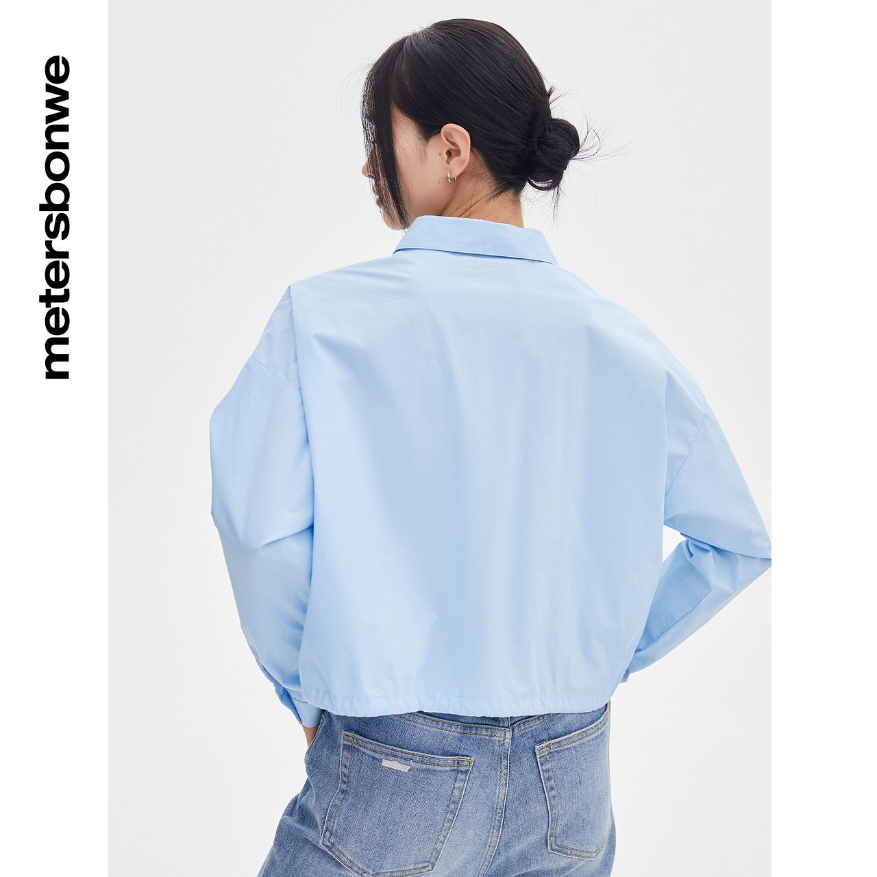 美特斯邦威衬衫春夏休闲纯棉衬衫 美特斯邦威outlets店衬衫