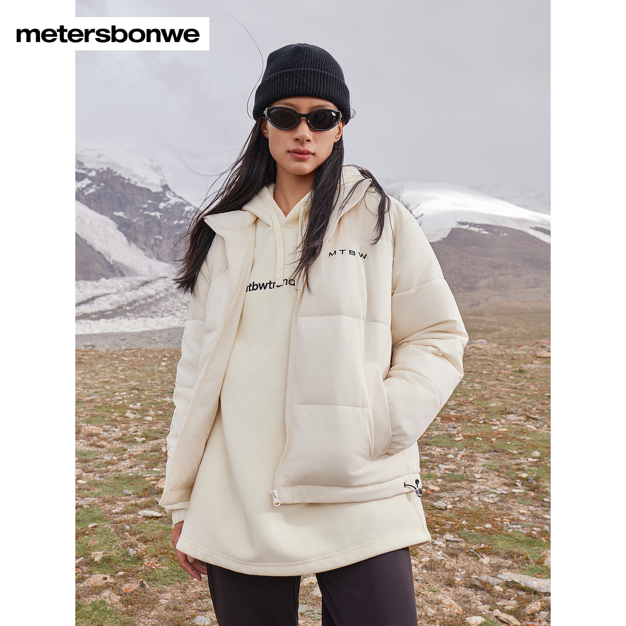 美特斯邦威棉服男女同