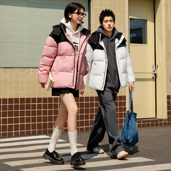 美特斯邦威棉服男保暖连帽棉衣外套