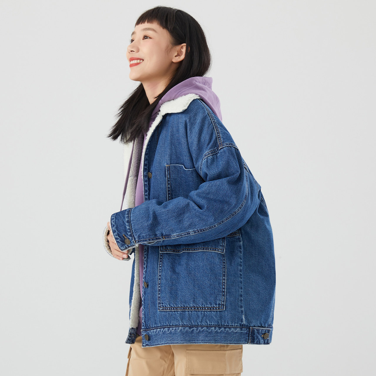 美特斯邦威灯芯绒宽松春夏仿夹克 美特斯邦威outlets店短外套