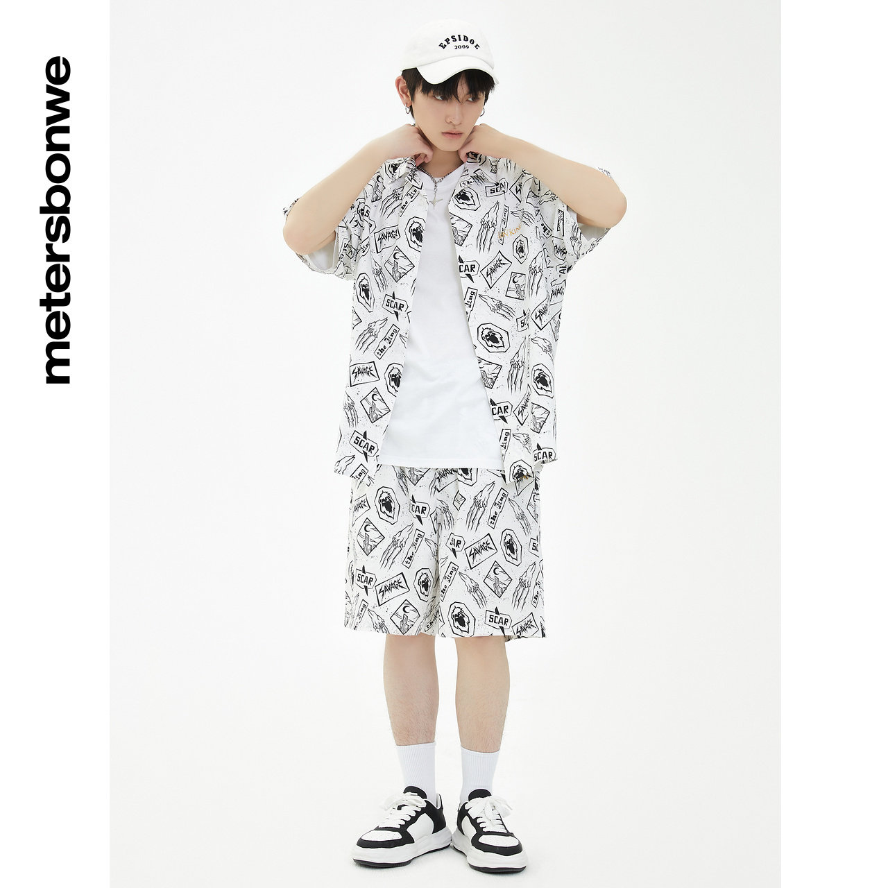 夏季美特斯邦威宽松男直筒休闲裤 美特斯邦威outlets店休闲裤