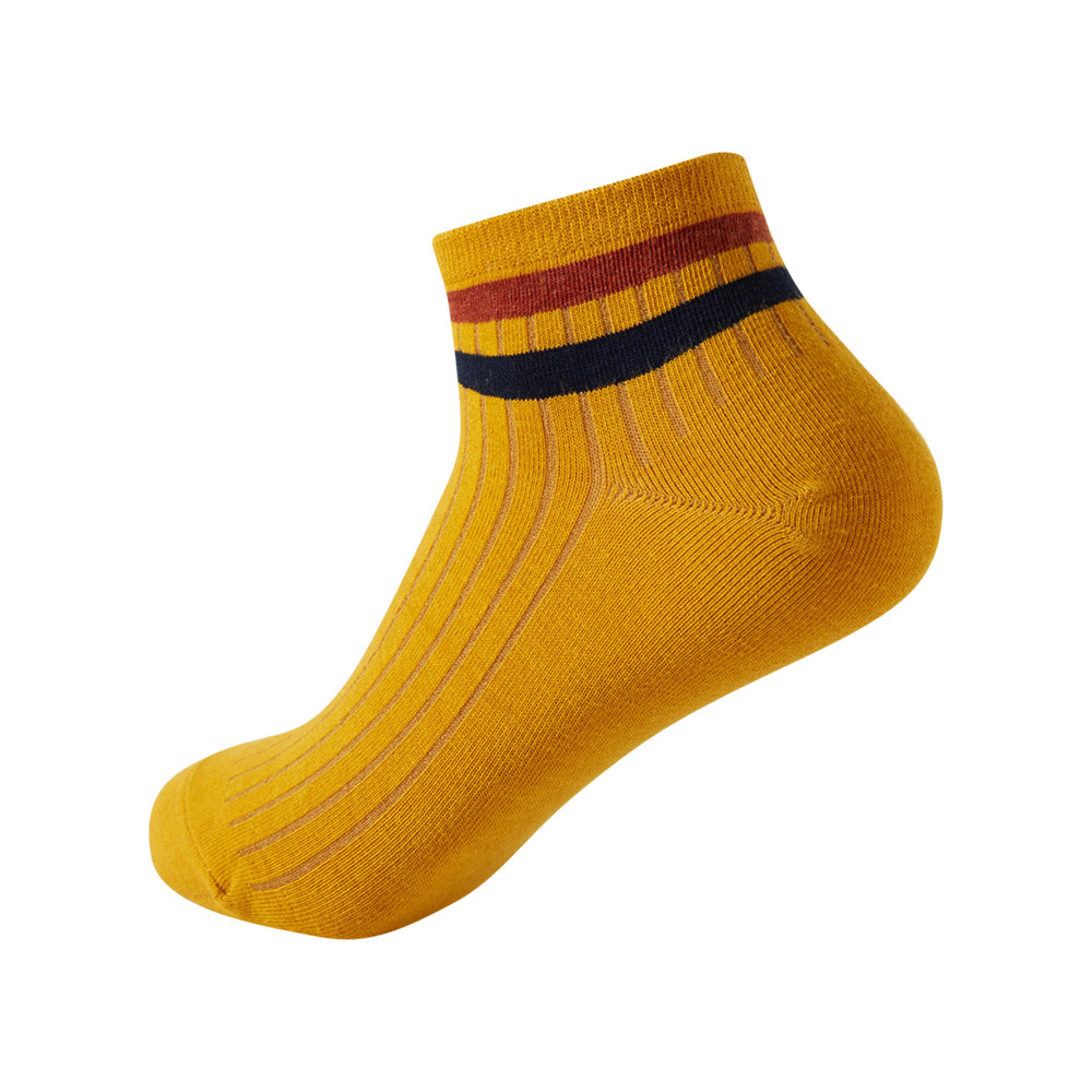 美特斯邦威撞色条纹春夏双杠短袜 美特斯邦威outlets店短袜