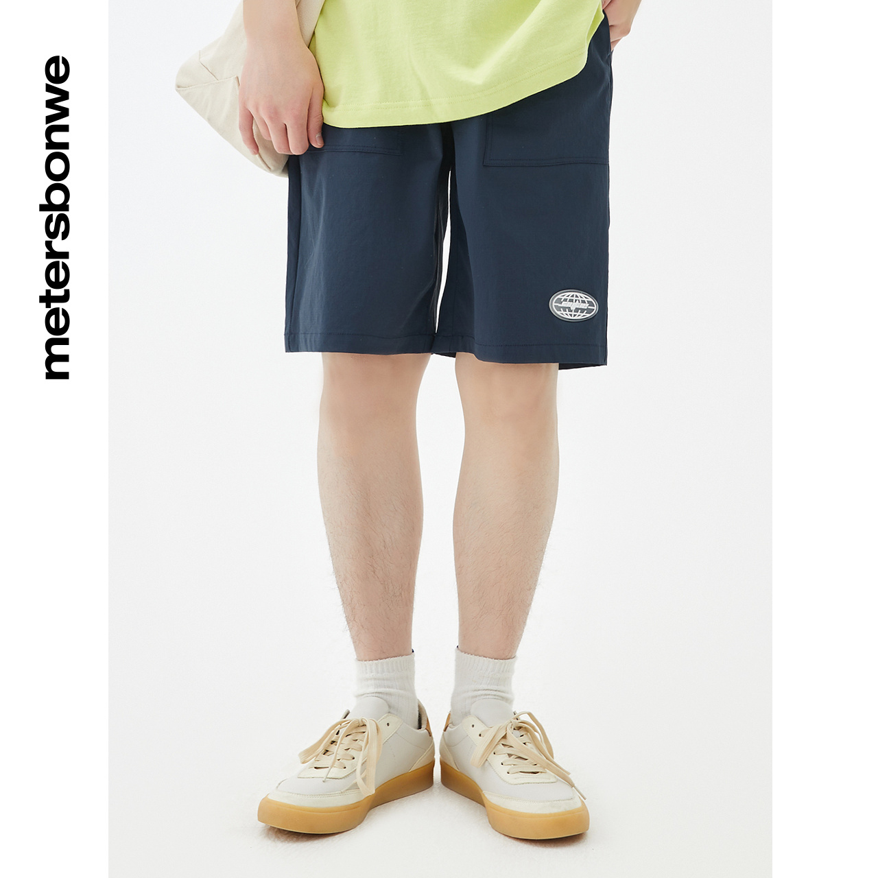 美特斯邦威弹力运动男夏季休闲短裤 美特斯邦威outlets店休闲裤