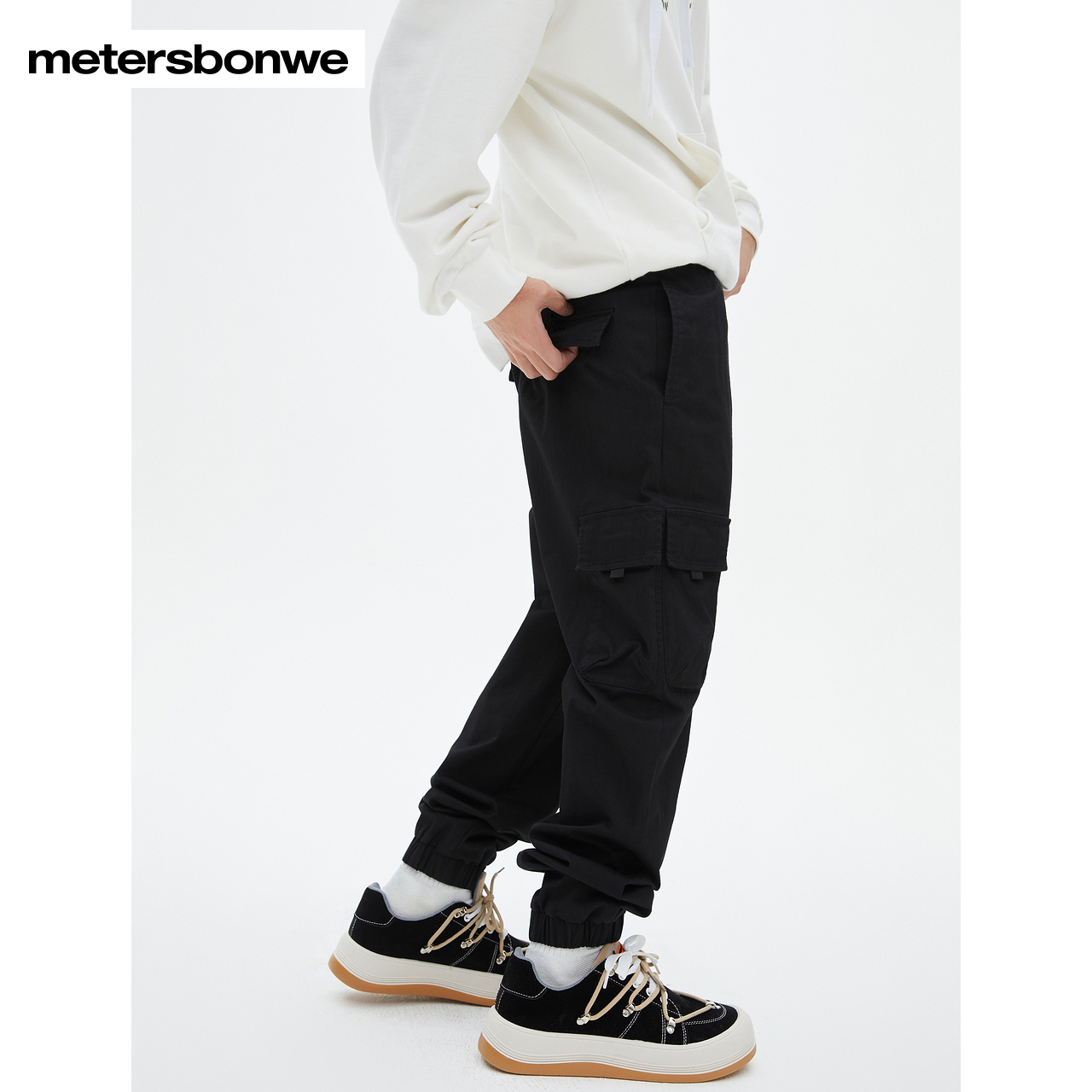 美特斯邦威男春夏宽松运动休闲裤 美特斯邦威outlets店休闲裤