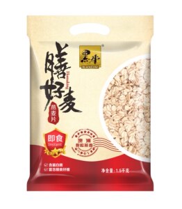 黑牛膳好麦燕麦片即食澳洲进口原粒纯燕麦无加蔗糖冲饮营养早餐