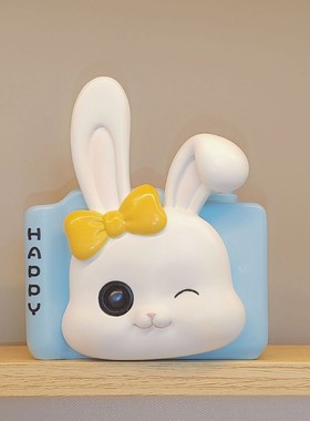 趣味创意动物相机存钱罐多种功能收纳神器桌面清理