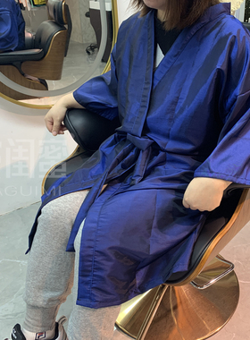 理发店客服围布美发客袍发廊剪发和服染发衣焗油工作服潮高档专业