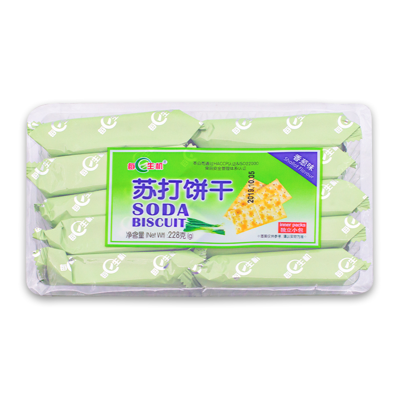 每日生机苏打饼干香葱梳打奶盐咸味芝麻养胃食品扛饿办公室零食 - 图3